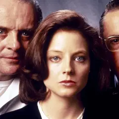 Jodie Foster w filmach "Milczenie owiec" i "Kontakt". Trzy twarze, intensywne spojrzenia.