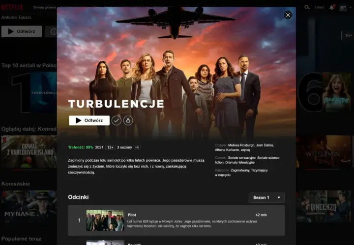 Sezon 1 serialu Turbulencje: poznaj dokładną liczbę wszystkich odcinków