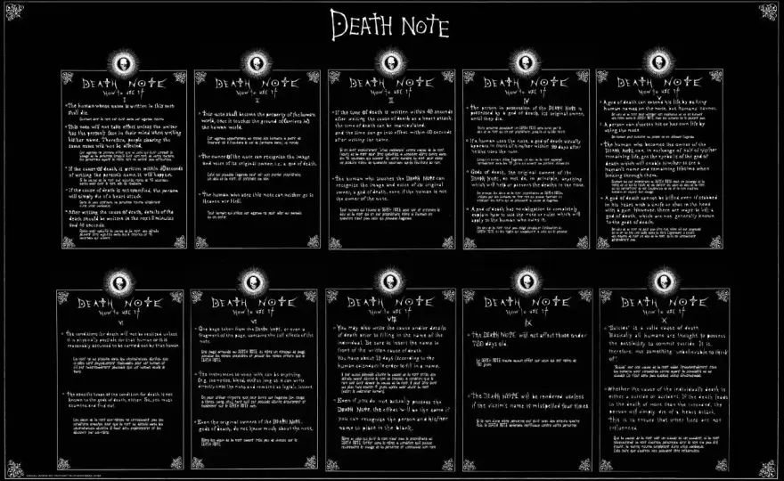 Death Note - notatnik śmierci i pojedynek Lighta z L