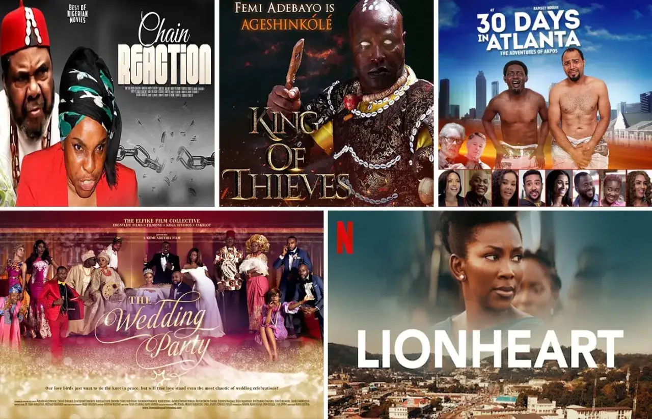 Plakaty filmów z gatunku nollywood: