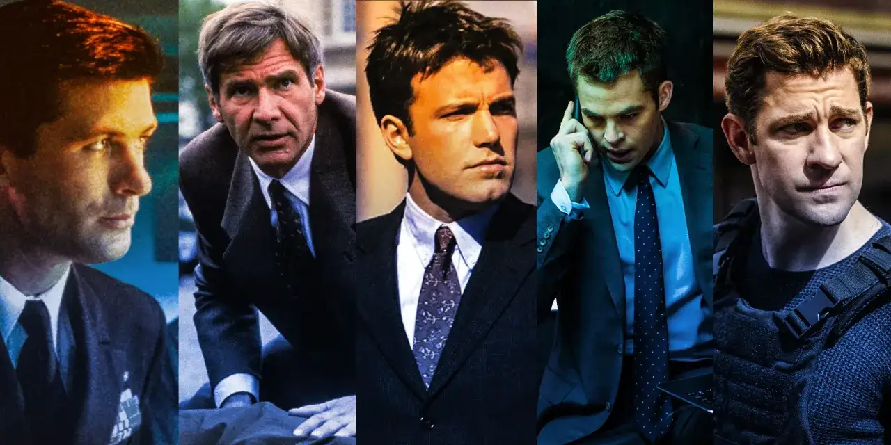 Pięciu aktorów wcielających się w postać Jacka Ryana: Alec Baldwin, Harrison Ford, Ben Affleck, Chris Pine i John Krasinski.