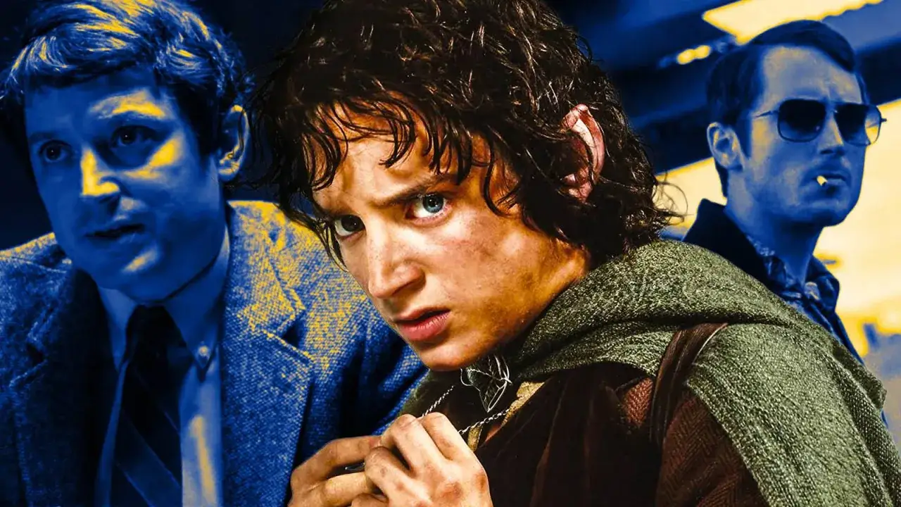 Elijah Wood w filmach: Frodo Baggins, a obok niego inne role aktora.